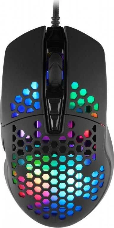 C-TECH Scarab žaidimų pelė, 7200 DPI, RGB apšvietimas, USB