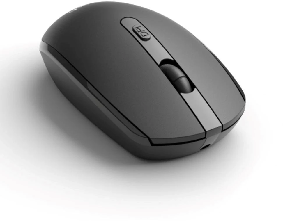 Pelė C-Tech C-TECH Myś WLM-15 Dual mode wireless, BT5.0 + 2,4GHz, 1600DPI, 6 tlačítek, USB nano receiver juodas