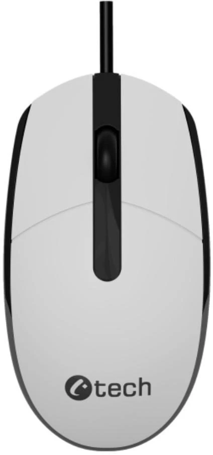 Pelė C-Tech C-TECH Myś WM-10, juoda/balta, USB