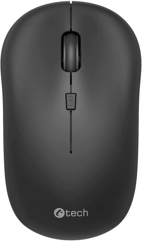 Pelė C-Tech Dual mode, belaidė, BT5.0 + 2,4GHz, 1600DPI, juoda (WLM-09)