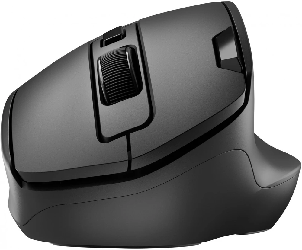 Pelė C-Tech Dual mode, belaidė, BT5.0 + 2,4GHz, 3200DPI, 7 przycisków, USB nano receiver, juoda (WLM-23)