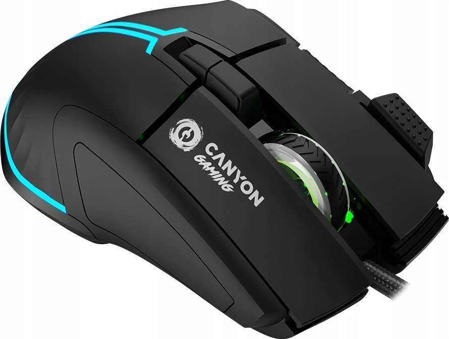 CANYON pelė Fortnax GM-636 RGB 9buttons su laidu Juodas