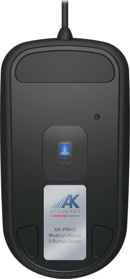 Cherry Pelė AK-PMH3 Medical 3-Button Scroll su laidu sealed Juodas IP68 su laidu. 3-Button-Scroll-Steuerung. IP68