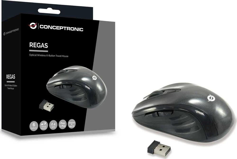 Pelė Conceptronic CLLM5BTRVWL Juodas
