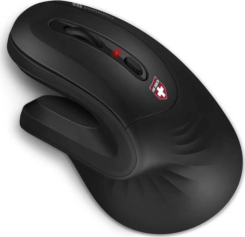 Pelė Connect IT CONNECT IT FOR HEALTH ergonomiczna pionowa belaidė pelė juoda