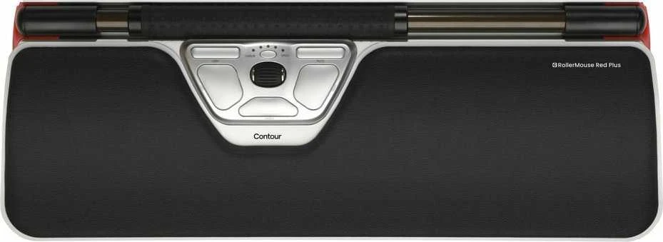 Carruzzo Contour Design RollerMouse Raudona Plus kompiuterinė pelė Biuras C tipo USB Optinis 2800 DPI