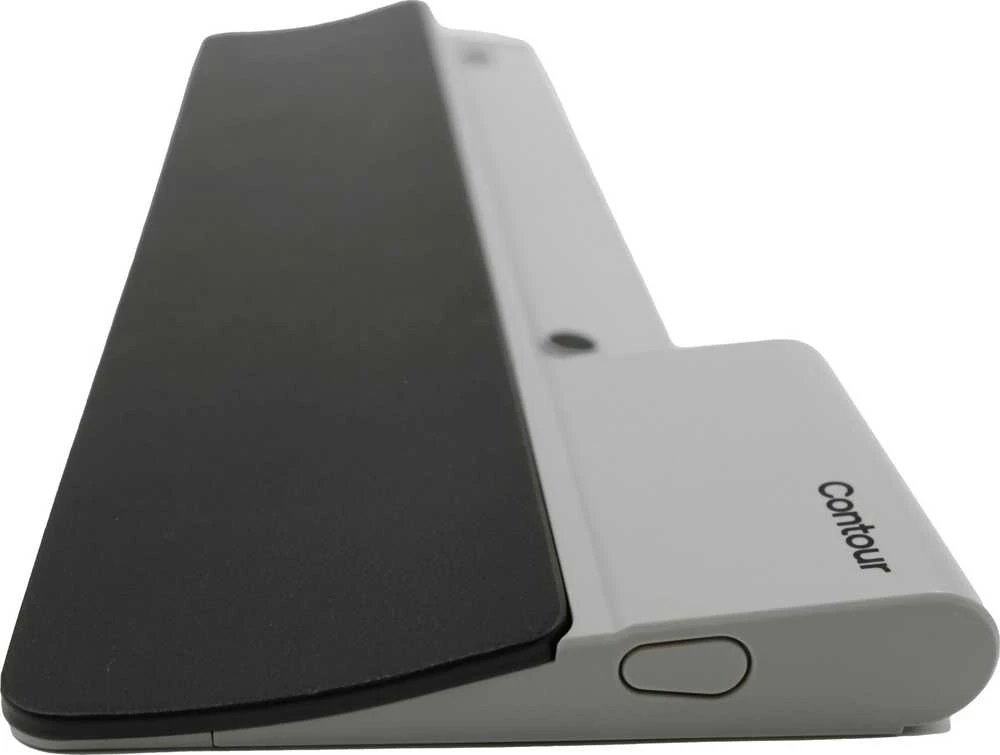 Pelė Carruzzo Contour Design RollerMouse Go Dock atrama riešui Plastikas, Veganiška oda Juoda, Pilka
