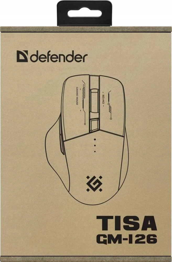 Pelė DEFENDER GM-126 TISA RF+BT OPTIC 1600dpi 6P Baltas