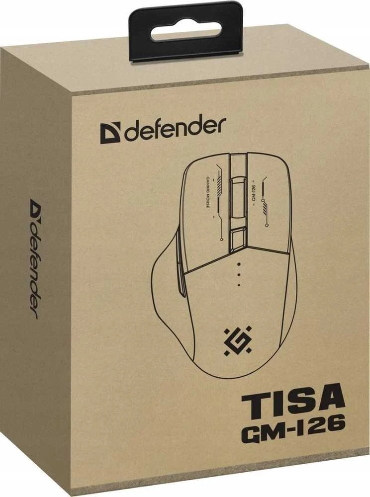 Pelė DEFENDER GM-126 TISA RF+BT OPTIC 1600dpi 6P Baltas