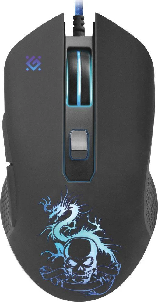 Pelė Myszka žaidimams Defender Sky Dragon GM-090L su laidu 3200 dpi optinė juoda