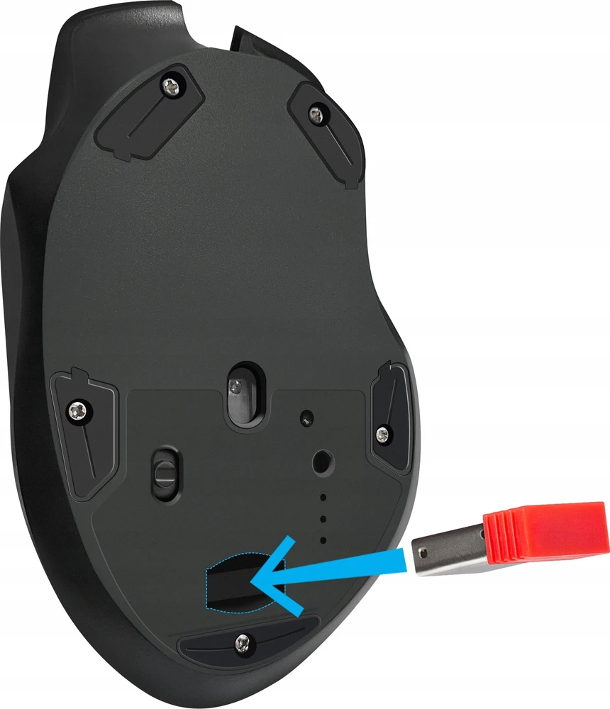 Pelė DEFENDER GM-213 THUNDER RF 1600dpi 8P Juodas