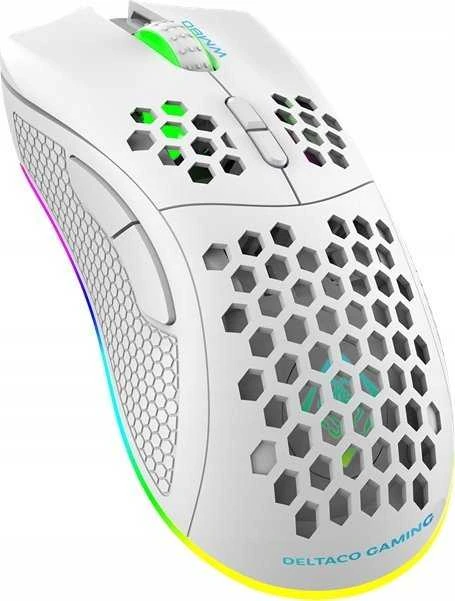 Belaidė itin lengva žaidimų pelė DELTACO GAMING Rožinis LINE PM80 70g svorio, RGB, SPCP6651, 400-4800 DPI, 1000 Hz, rožinė / GAM-120-P