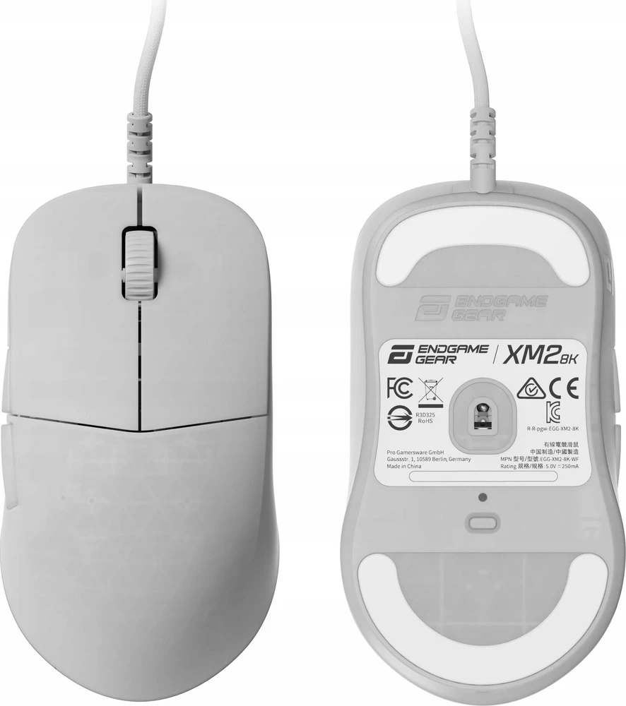 Endgame Gear XM2 8k žaidimų pelė, su laidu – Baltas Frost