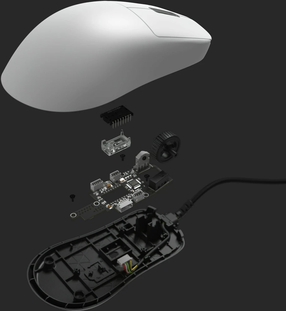 Endgame Gear OP1 8K V2 žaidimų pelė, 8.000Hz – baltos spalvos