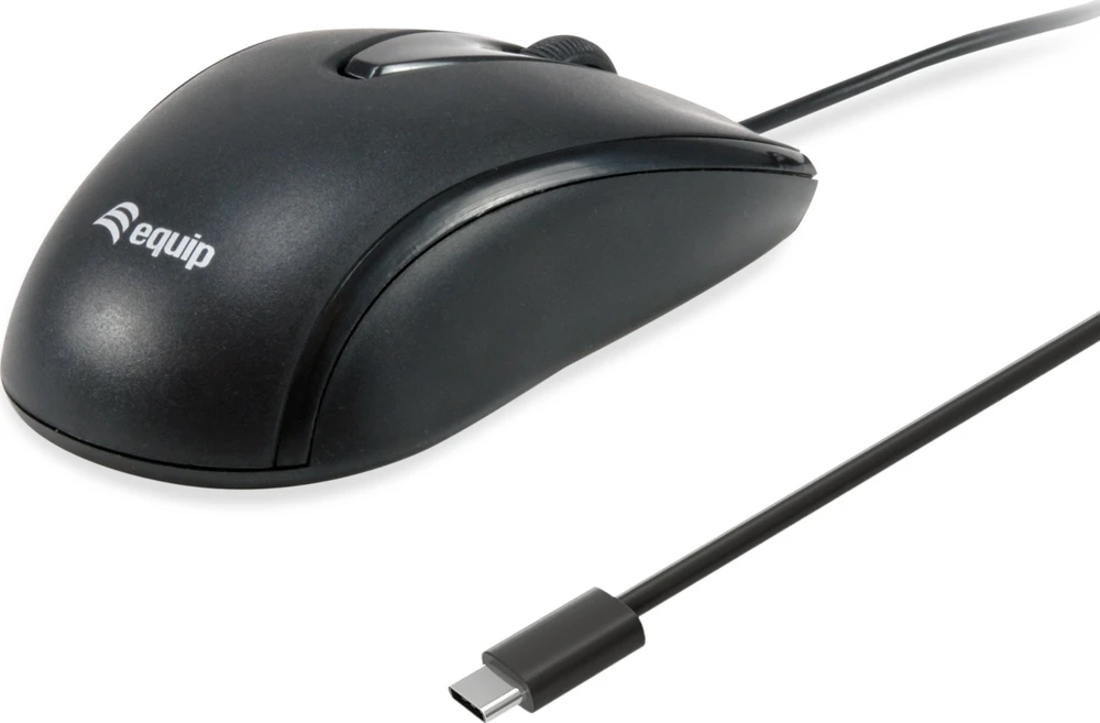 Equip Optinė pelė USB-C Komp. Rechts-Linkshnder 1.5m sw