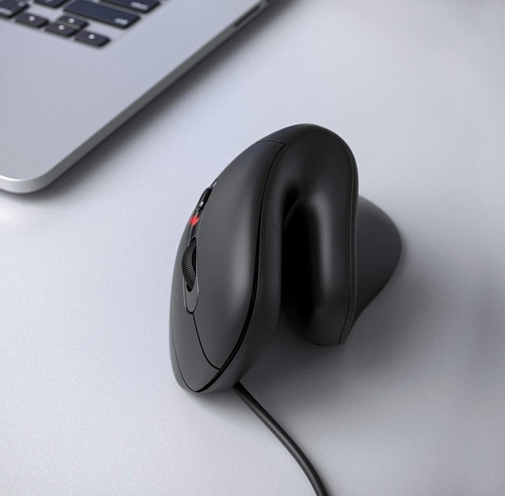 Equip Ergonomiška Pelė USB-A/-C Stker 1.80m Rechts juodas