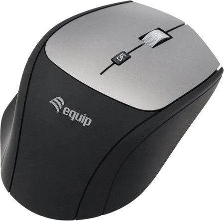 Pelė Equip Wireless with Dual Connect Adapteris Juodas (245115)