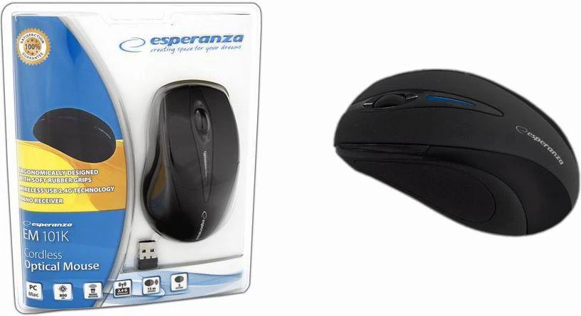Esperanza Bevielė pelė EM101 USB, 2.4GHz