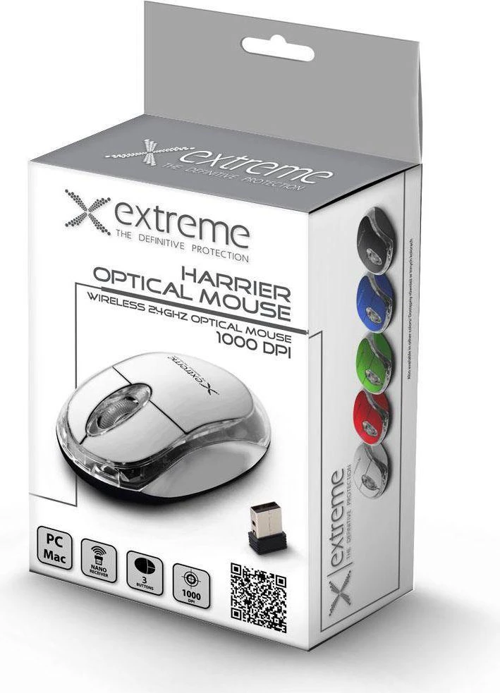 ESPERANZA XM105W - 5901299926192 EXTREME XM105W HARRIER - Optinė belaidė pelė 3D2.4 GHz1000 DPI 3D - Baltas
