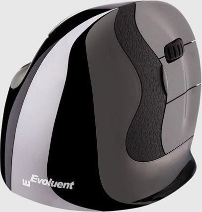 Evoluent VerticalMouse D, pelė - juodas/sidabrinis, Large, RH