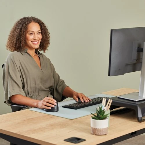 Fellowes BREYTA Plus vertikali pelė, didelė kairė, belaidė, juoda