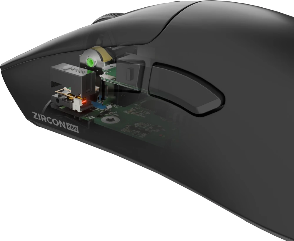Pelė Genesis Zircon 880 belaidės ausinės, juodos