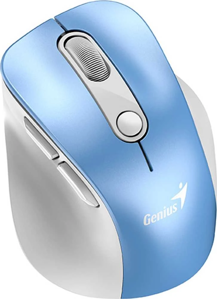 Genius Ergo 9000S Pro Bevielė pelė, balta ir-mėlyna, 2400DPI