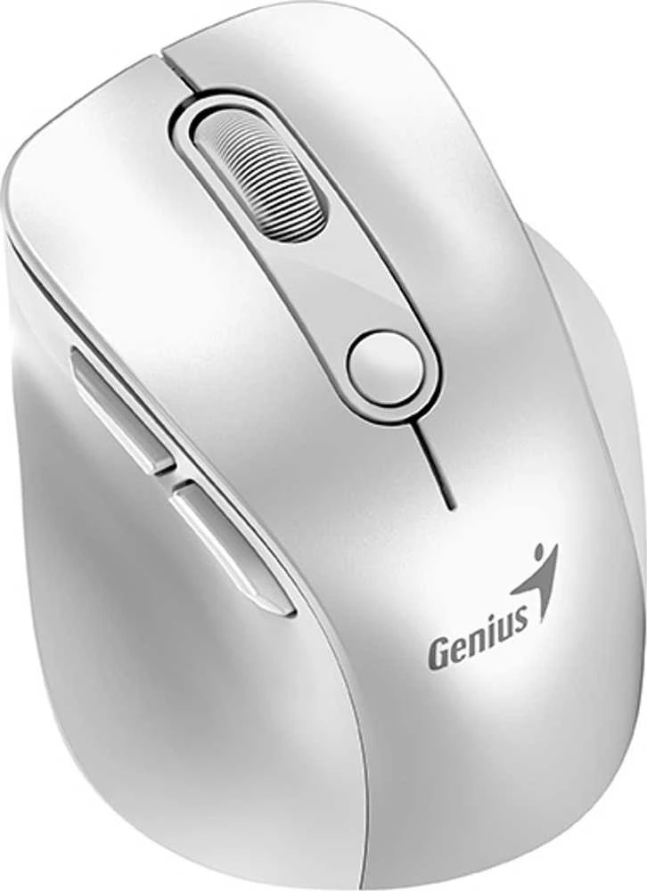 Bevielė pelė, Genius Ergo 9000S Pro, balta, optinė, 2400DPI