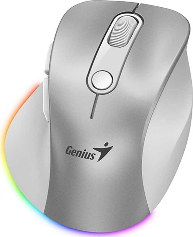 Pelė Genius Ergo 9000S Pro Sidabrinė (31030039402)