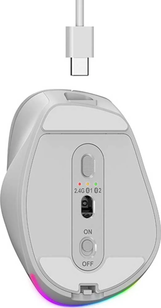 Genius Ergo 9000S Pro Bevielė pelė, balta ir-mėlyna, 2400DPI