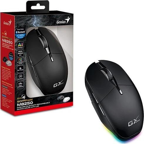 Genius GX GAMING Scorpion M8250 AI Bevielė pelė, juoda, 3200DPI