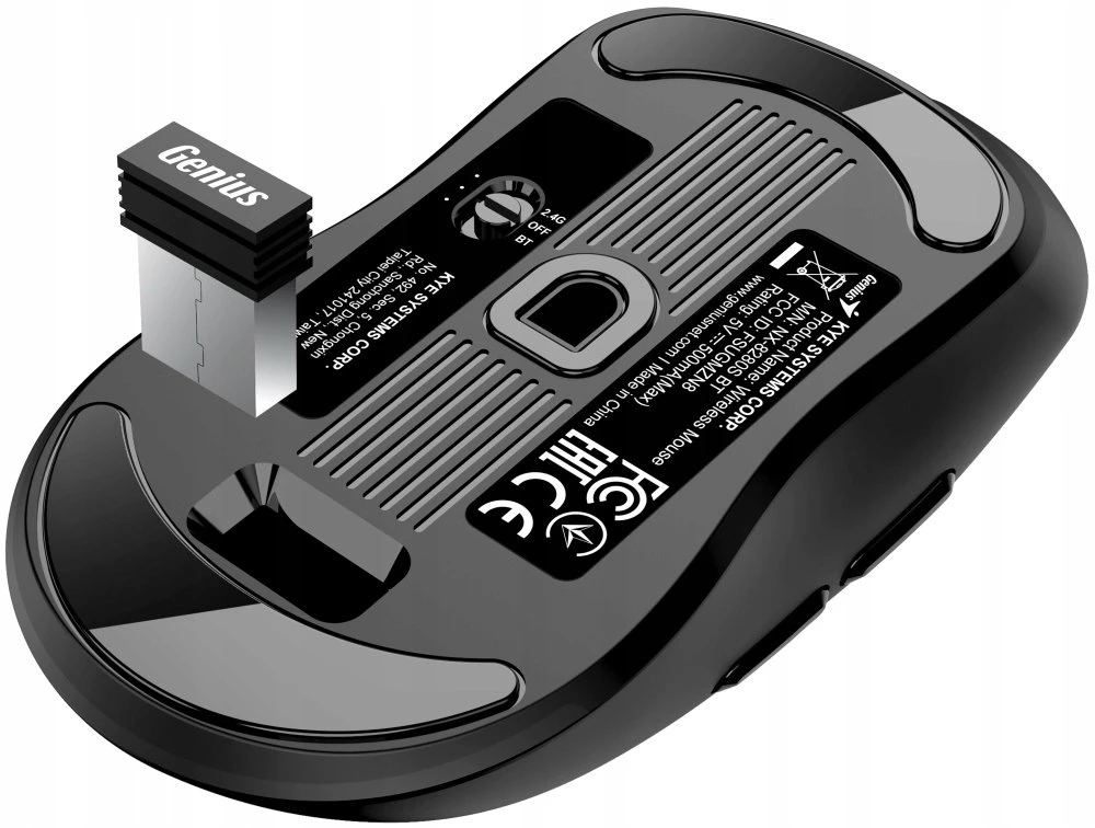 Genius NX-8280S Bevielė pelė, juoda, 3200DPI
