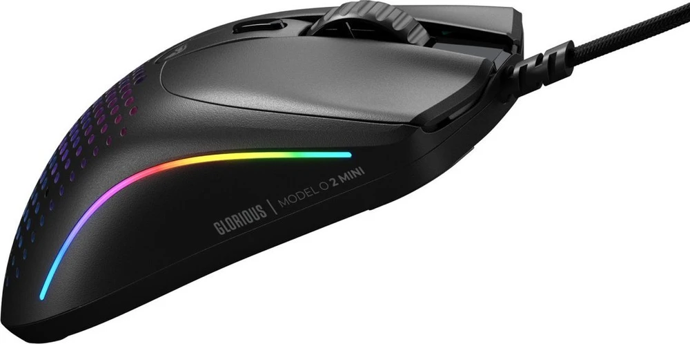 Glorious Model O 2 Mini žaidimų pelė, RGB – juodos spalvos