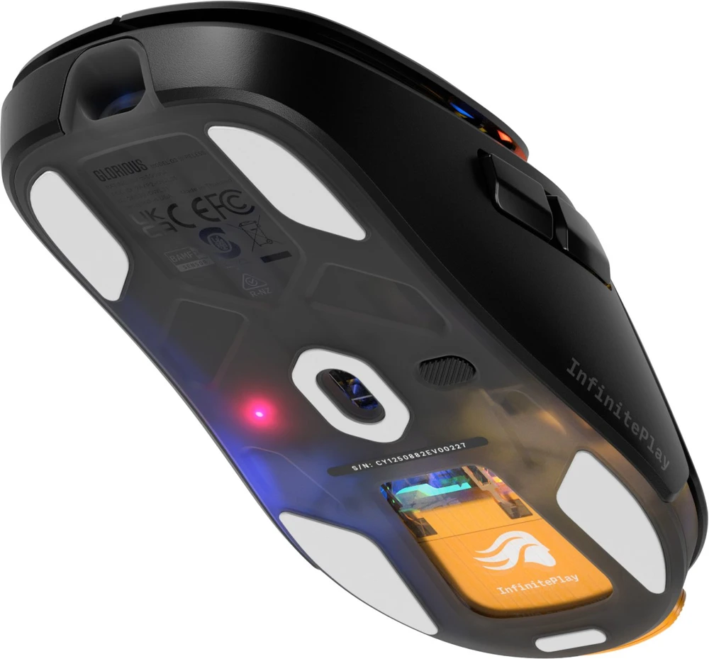 GLR Glorious Gaming Model O3 Wireless kompiuterinė pelė Žaidimams dešinei rankai Radijo dažnio Optinė belaidė 30000 DPI