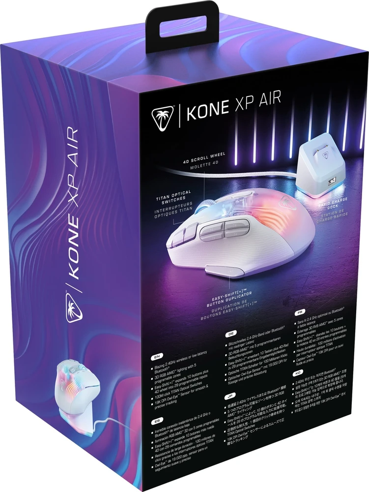 Turtle Beach Kone XP Air Belaidė RGB Žaidimų Pelė| Balta