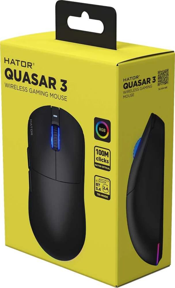 „Hator Quasar 3 Wireless HTM730“ juodas