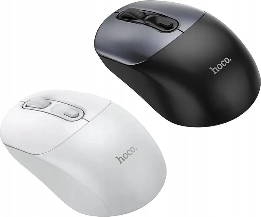 Belaidė pelė Hoco 2,4G 1600 dpi GM28 baltas pilka