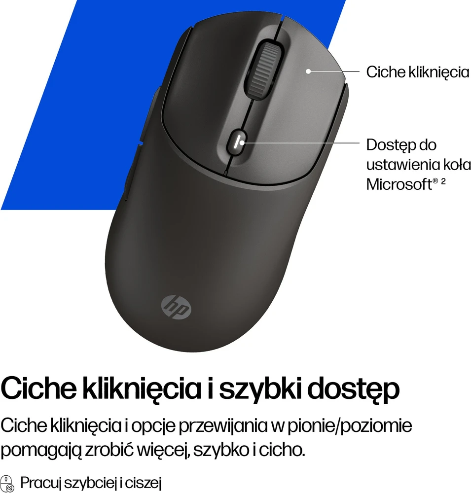 Pelė HP 405 Quiet juoda (AZ7B3AA)