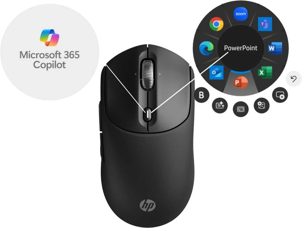 „Hewlett Packard“ (HP) įkraunama belaidė pelė „HP 700“