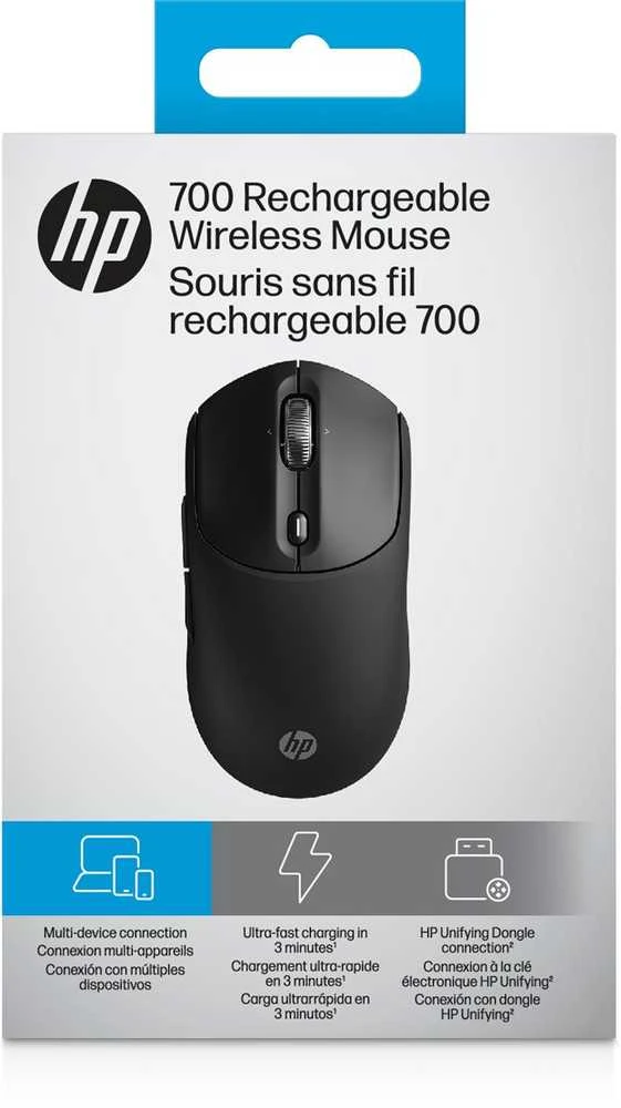 „Hewlett Packard“ (HP) įkraunama belaidė pelė „HP 700“