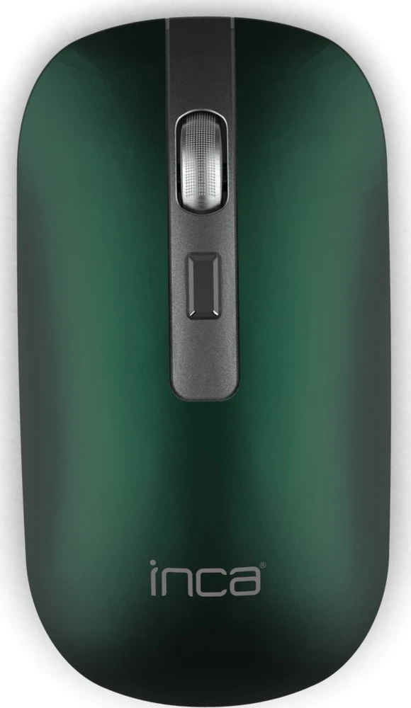 Nezatříděno INCA Pelė IWM-531RY 1600 DPI, belaidis ir BT, baterija, žalia mažmeninė prekyba