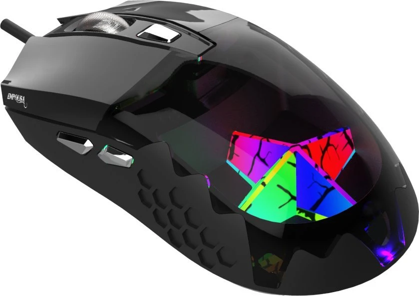 Pelė Inca IMG-355GX Gaming RGB 7200DPI 6 Przycisków USB 1.60m Juodas