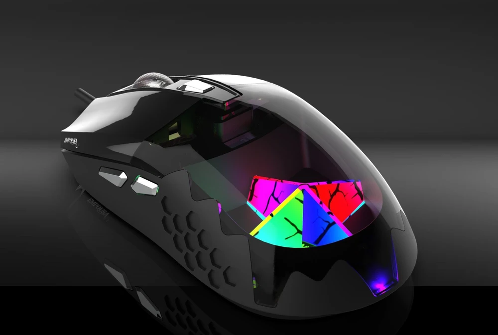 Pelė Inca IMG-355GX Gaming RGB 7200DPI 6 Przycisków USB 1.60m Juodas