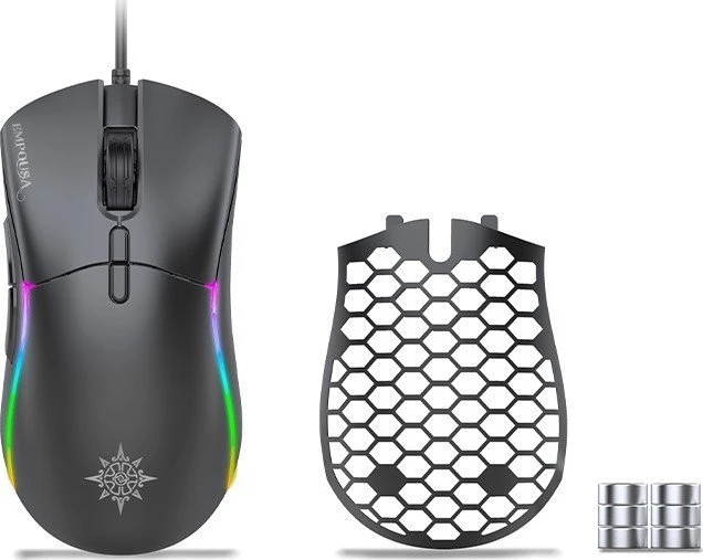 Incase INCA Pelė žaidimams IMG-GT20 10000 DPI. RGB. 7 mygtukai. USB. SW retail
