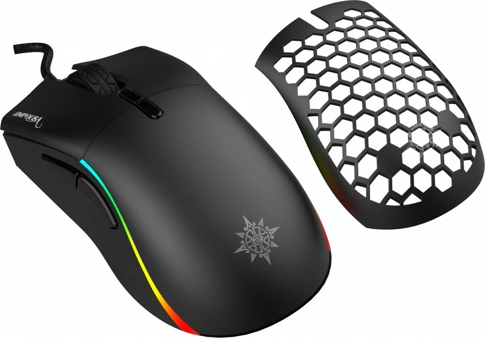 Incase INCA Pelė žaidimams IMG-GT20 10000 DPI. RGB. 7 mygtukai. USB. SW retail