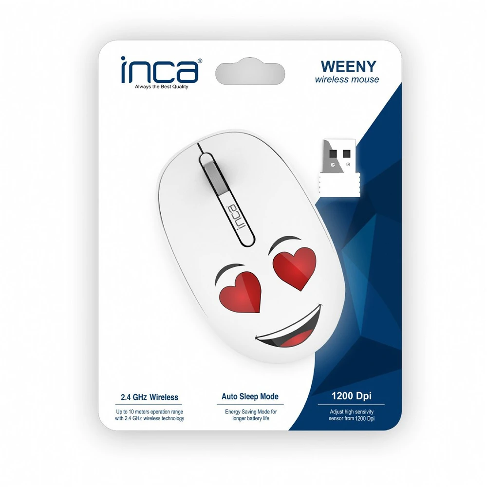 Pelė Inca Myszka Gaming Oburęczny RF belaidė Optyczny 1200 DPI (IWM-245RB)
