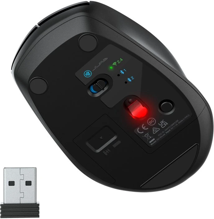 Pelė Joyroom Tyli Bluetooth 5.0 1600 DPI Juoda (IEUMGOMOUSERBLK124)