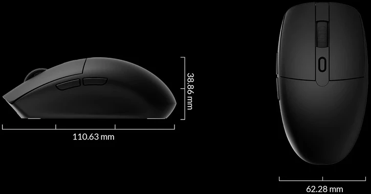 Keychron BM22 Wireless (BM22-A9) 1000Hz Juodas (Juoda) Belaidė Pelė