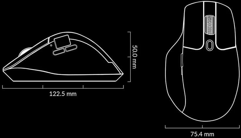 Keychron M6 Wireless Belaidė Žaidimų Pelė | Juodas