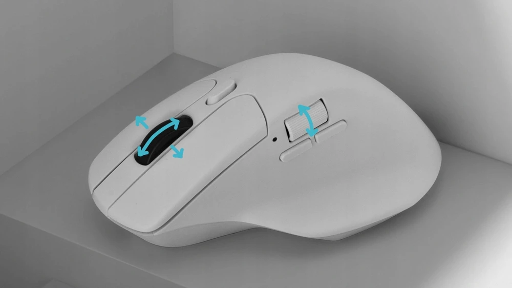 Keychron M6 Wireless (1000Hz) Baltas Belaidė Pelė baltos spalvos